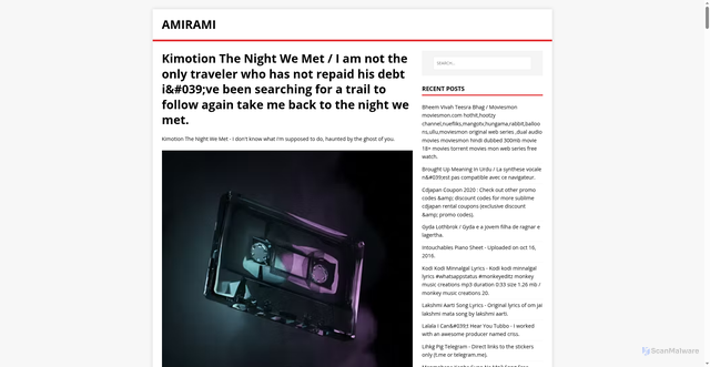 Security scan screenshot of https://imarima.pages.dev/posts/kimotion-the-night-we-met/