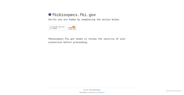 Security scan screenshot of https://fbibiospecs.fbi.gov