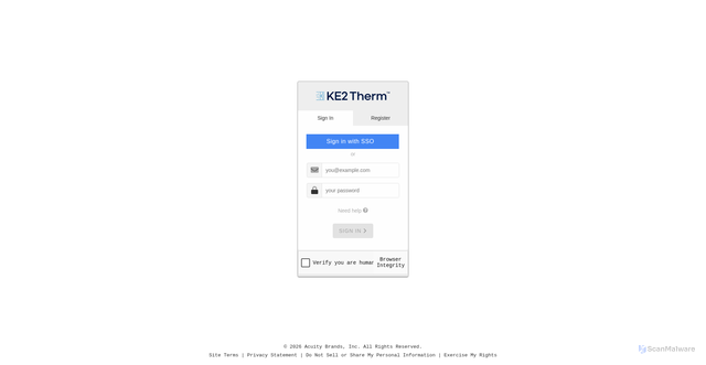Security scan screenshot of https://sa.ke2.io