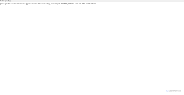 Security scan screenshot of https://terminus-a.wbx2.com