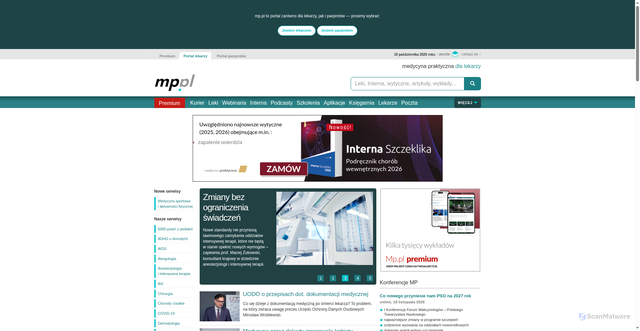 Security scan screenshot of https://mp.pl