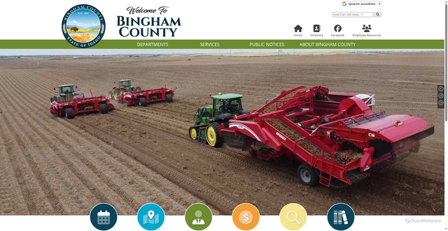 Security scan screenshot of https://www.binghamid.gov/