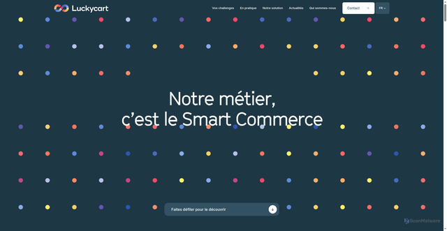 Security scan screenshot of https://luckycart.com