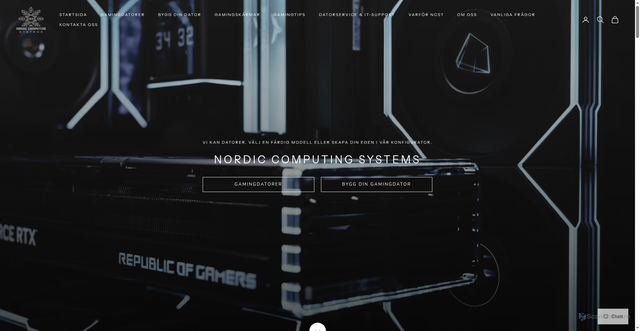 Security scan screenshot of https://nordiccs.se