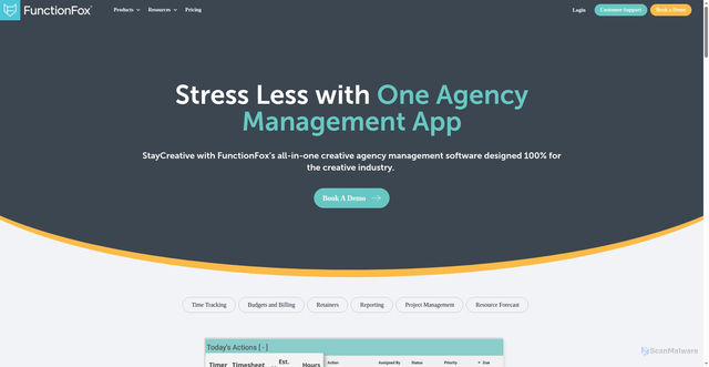 Security scan screenshot of https://functionfox.com