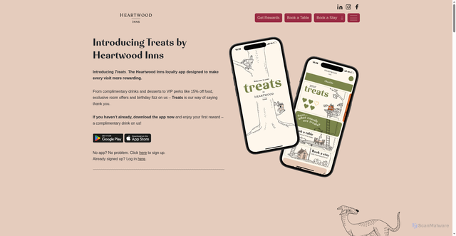 Security scan screenshot of https://heartwood.dynalinks.app/download?utm_source=Atreemo&utm_medium=email&utm_campaign=4721-HWI%20Summer%20Rose%20Non-Treats