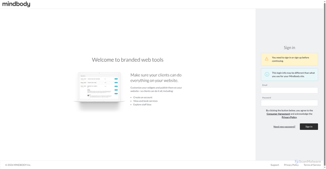 Security scan screenshot of https://brandedweb-assets.mindbodyonline.com