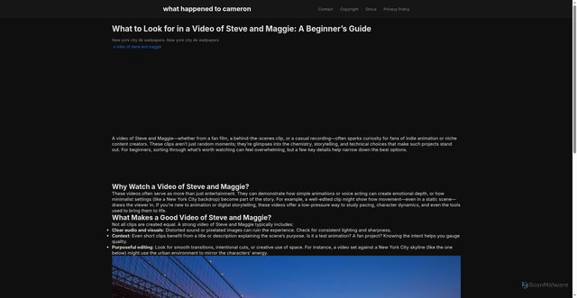 Security scan screenshot of https://newdizaynartblog-dp8oxpvgw1xl.edgeone.app/a-video-of-steve-and-maggie.html