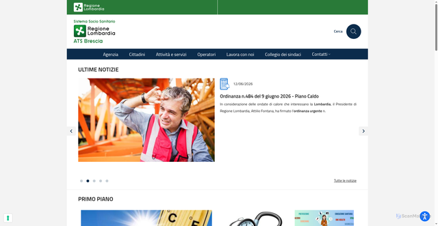 Security scan screenshot of https://www.ats-brescia.it