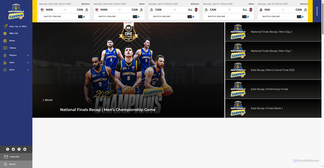 Security scan screenshot of https://canberra.nbl1.com.au/