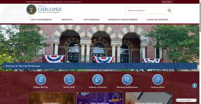 Security scan screenshot of https://chicopeema.gov/