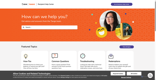 Security scan screenshot of https://click.rewardlink.com