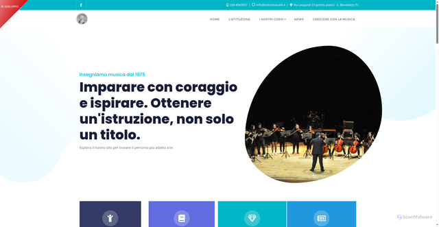 Security scan screenshot of https://www.istitutovivaldi.it/