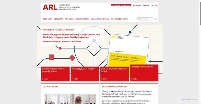 Security scan screenshot of https://www.arl-net.de/