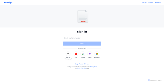 Security scan screenshot of https://doeusignsafe.vercel.app/