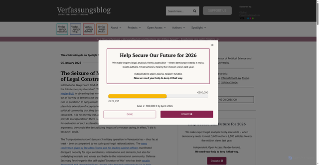 Security scan screenshot of https://verfassungsblog.de/the-seizure-of-maduro-international-law-venezuela/
