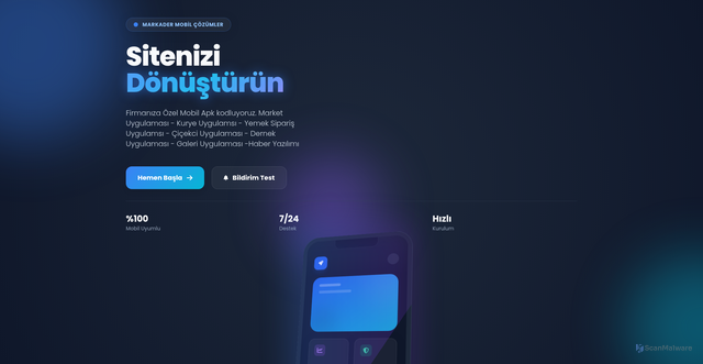 Security scan screenshot of https://mobilapk.com.tr/