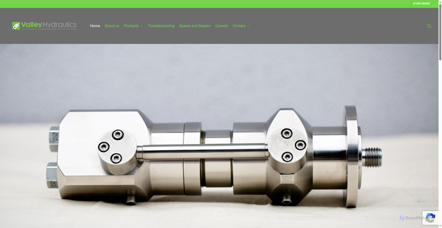 Security scan screenshot of https://valleyhydraulics.co.uk