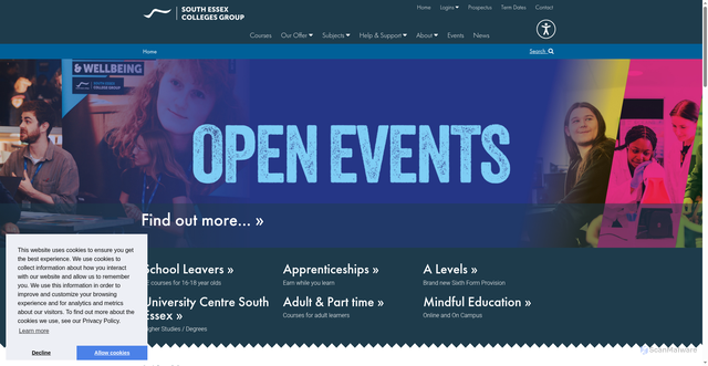 Security scan screenshot of https://www.southessex.ac.uk/