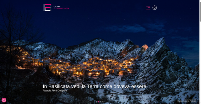 Security scan screenshot of https://www.lucanafilmcommission.it/