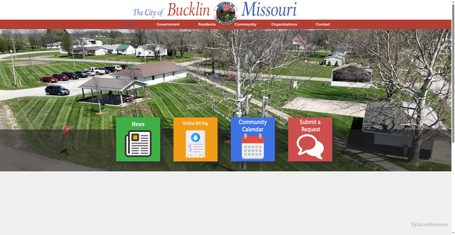 Security scan screenshot of https://www.bucklinmo.gov/