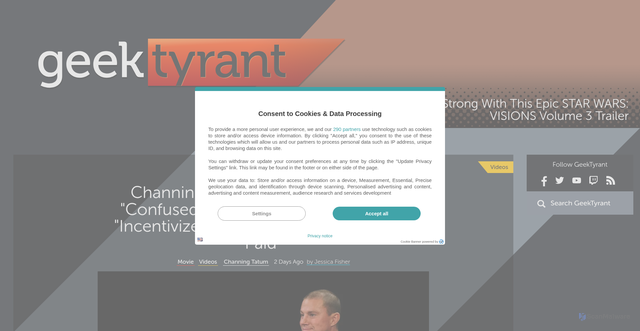 Security scan screenshot of https://geektyrant.com/news/channing-tatum-says-hollywood-is-confused-and-actors-are-sometimes-incentivized-to-make-bad-things-to-get-paid