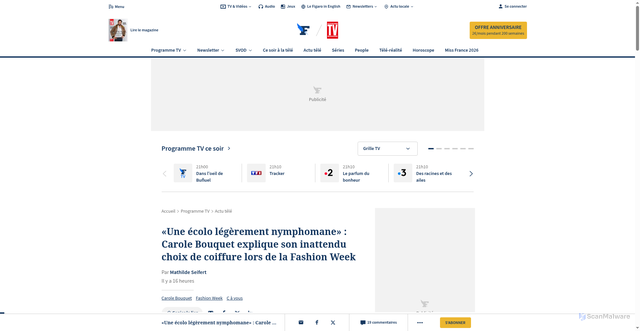 Security scan screenshot of https://tvmag.lefigaro.fr/programme-tv/actu-tele/une-ecolo-legerement-nymphomane-carole-bouquet-explique-son-inattendu-choix-de-coiffure-lors-de-la-fashion-week-20251007