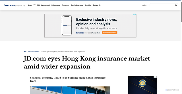 Security scan screenshot of https://www.insurancebusinessmag.com/asia/news/breaking-news/jd-com-eyes-hong-kong-insurance-market-amid-wider-expansion-554106.aspx