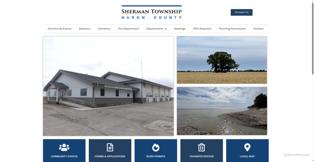 Security scan screenshot of https://shermantwphuronmi.gov/