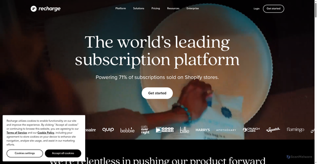 Security scan screenshot of https://static.rechargecdn.com/