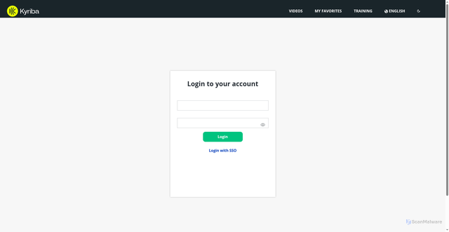 Security scan screenshot of https://kyriba-be-dev.zoominsoftware.io