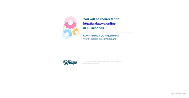 Security scan screenshot of https://walawwa.online/wp-admin/
