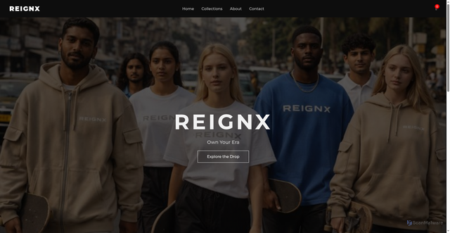 Security scan screenshot of https://reignx.pages.dev/index.html