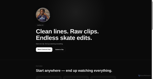 Security scan screenshot of https://www.zayclips.com/
