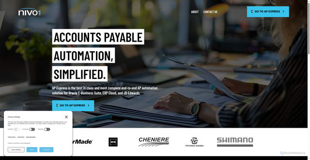 Security scan screenshot of https://nivo1.com