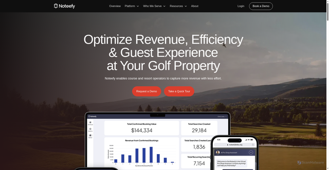 Security scan screenshot of https://noteefy.app