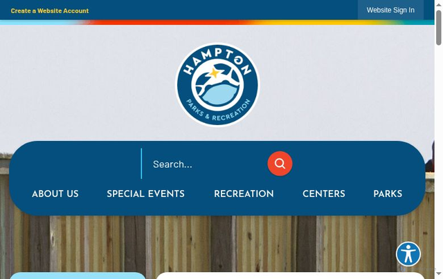 Security scan screenshot of https://www.hampton.gov/3240/Adult-Basketball