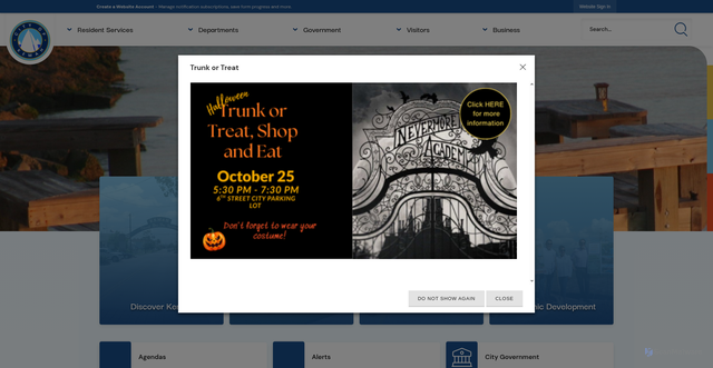 Security scan screenshot of https://kemahtx.gov/
