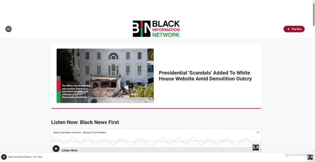 Security scan screenshot of https://www.binnews.com/