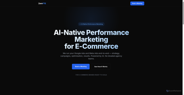 Security scan screenshot of https://zerofte.com/