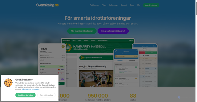 Security scan screenshot of https://svenskalag.se