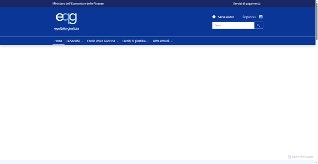 Security scan screenshot of https://www.equitaliagiustizia.it/it/index.html