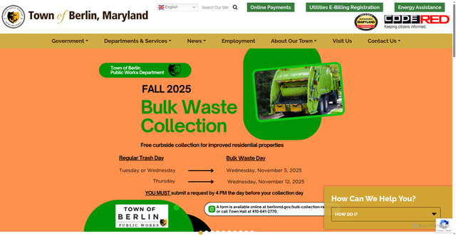 Security scan screenshot of https://berlinmd.gov/