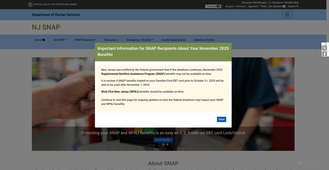 Security scan screenshot of https://nj.gov/humanservices/njsnap/