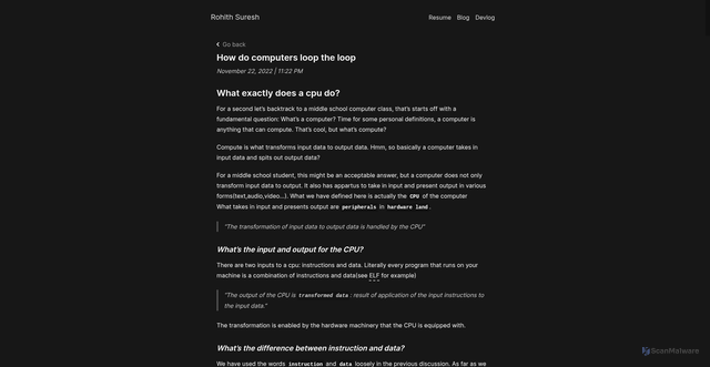 Security scan screenshot of blog-boo.pages.dev
