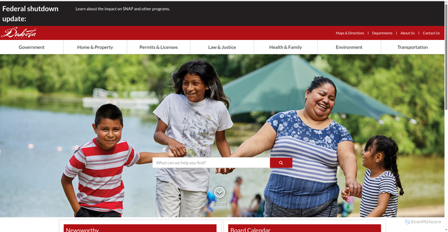 Security scan screenshot of https://www.co.dakota.mn.us/Pages/default.aspx