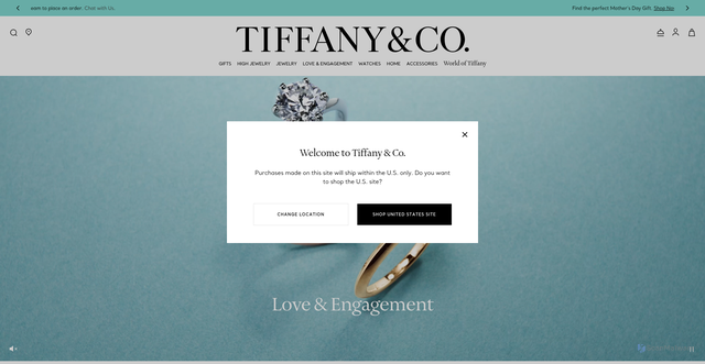 Security scan screenshot of https://www.tiffany.com/love-engagement.html