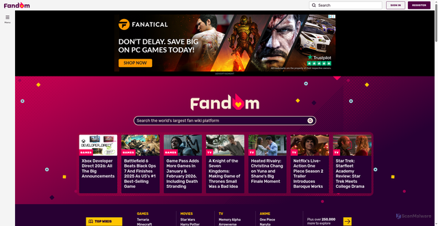 Security scan screenshot of https://gamepedia.cursecdn.com