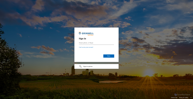 Security scan screenshot of https://gmrc-my.sharepoint.com