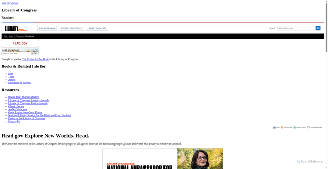 Security scan screenshot of https://read.gov/